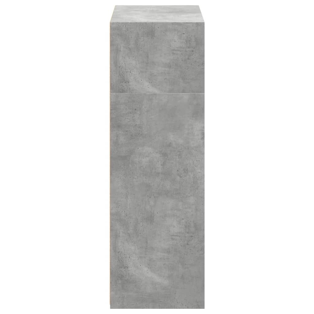 Highboard Concrete Grey 70x41x124 cm Engineered Wood