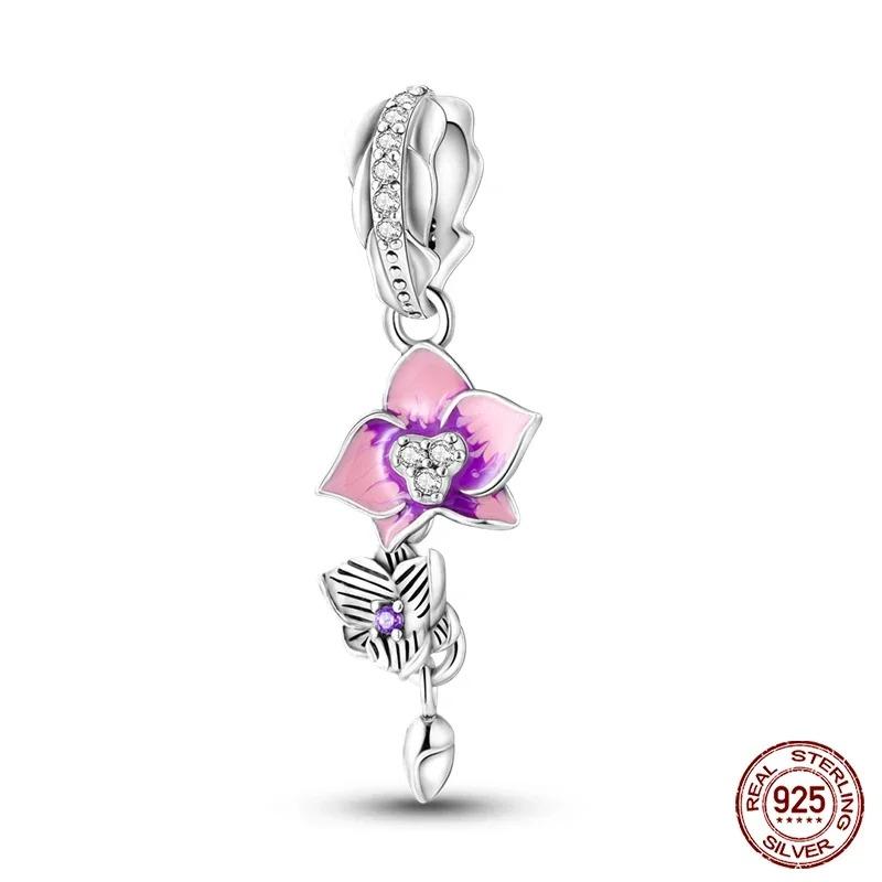 Fashion 925 Silver Colorful Butterfly Dragonfly Hummingbird Spring Series Charms Beads Fit 925 diy Bracelet Jewelry