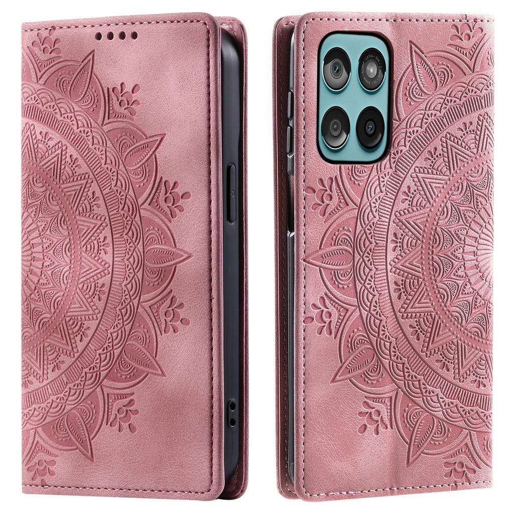 Styl-010 Dla Motorola Edge 60 5G/60 Fusion 5G Etui Skórzane Etui na Telefon z Magnetycznym Zamknięciem Wzór Nadrukowany