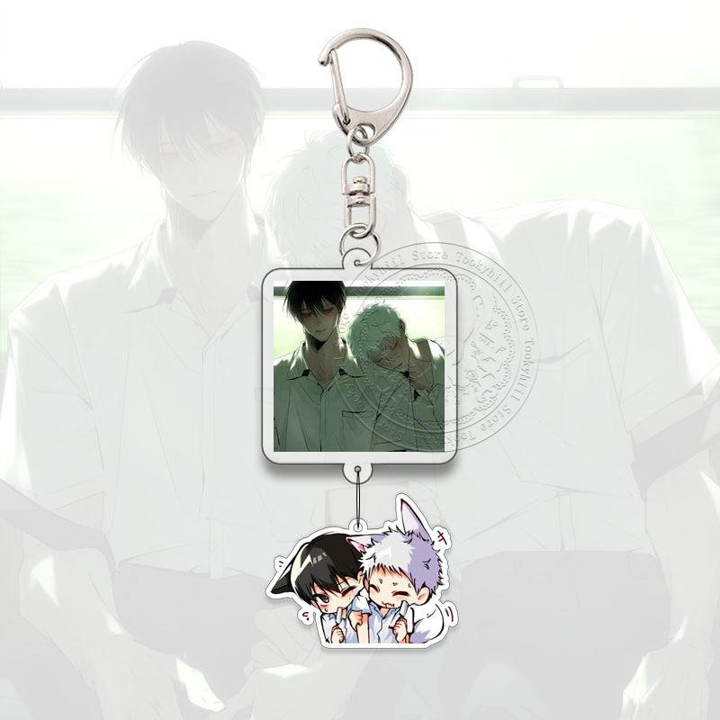 The Summer Hikaru Died Keyring Anime Cartoon Cartoon Q Version Kawaii Acrylic Pendant Keychain Bag Decorate Accessories Gift