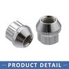 A ABSOPRO Wheel Lock Nuts Wheel Lock Lug Nuts Automotive Locking Nut Set M12x1.25 for Chevrolet, Trac Ker 1998-2004 Steel Silver Tone