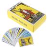 Baralho de Cartas de Tarô Rider Waite Rosa Conjunto para Iniciantes Baralho de Adivinhação Profecia Festa em Família Jogo de Tabuleiro Carta do Destino Jogo de Adivinhação