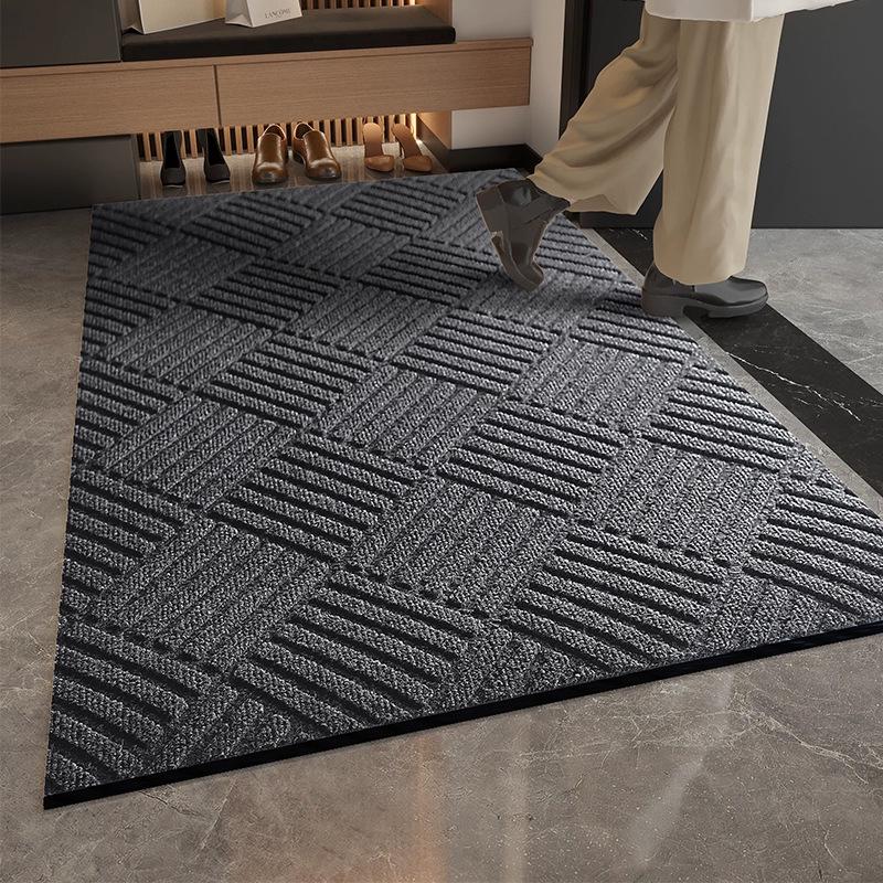 Rhombus-patterned Floor Mat, Entrance Foot Mat, Entry Door Mat, Entrance Carpet, Anti-slip Floor Mat, Fully Carpeted Area That Can Be Cut