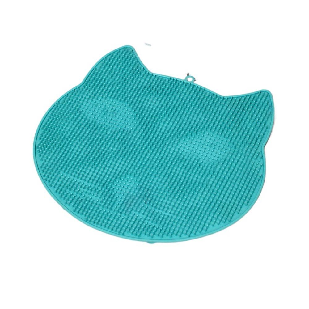 Cat Shaped Bathroom Non Slip Pad Cartoon Floor Mat Shower Foot Scrubber Mat  Washroom