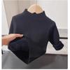 Kids Thick Fleece Lined Knitted Sweater Warm Winter Long Sleeve Pullover For Boys And Girls