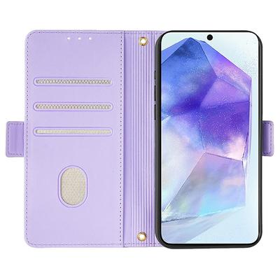 For Samsung Galaxy A56 5G Leather Wallet Case RFID Blocking Stand Cover with Hand Strap