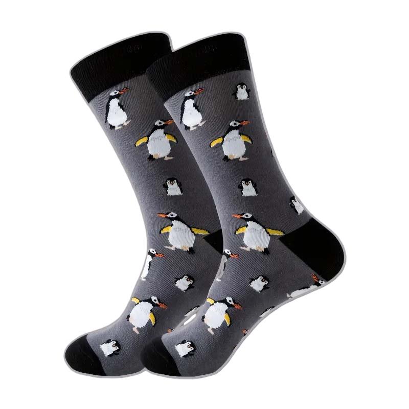 Calzini Lunghi in Cotone Personalizzati da Uomo e Donna a Metà Gamba con Personaggi dei Cartoni Animati, Animali, Frutta e Design alla Moda.