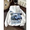 Children's hooded sweater Happy Trip sports Car printed hoodie comfortable casual soft spring and autumn models