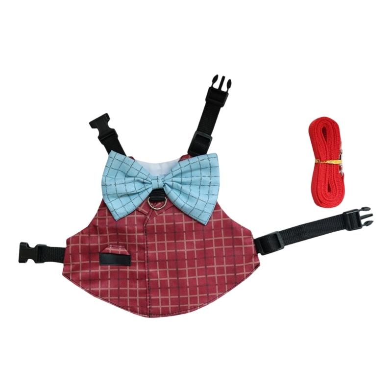 Breathable Rabbit Harness for Small Pet No Pull Design Easy Walk Vest with Adjustable Fit
