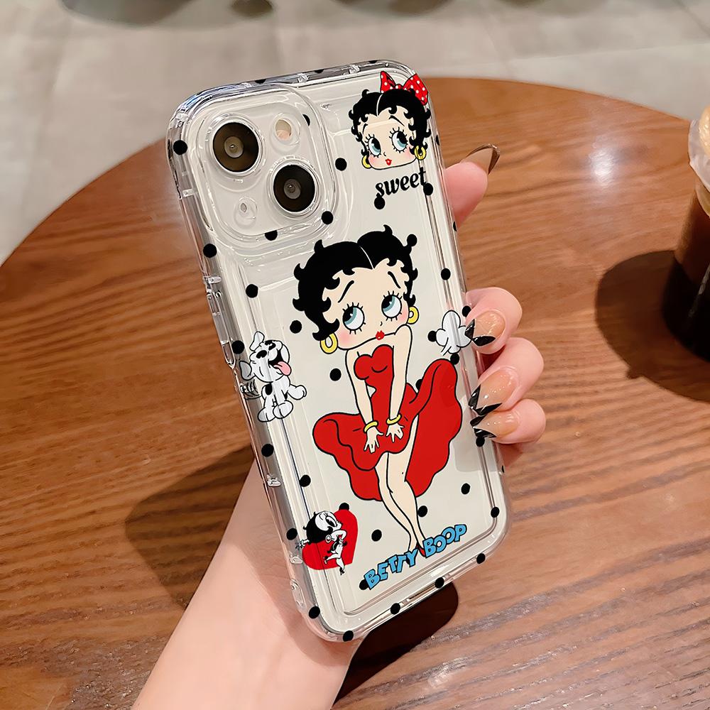Cartoon Sexy Betties Phone Case for Samsung Galaxy S25 S24 S23 S22 S21 S20 Note20 Note10 FE Ultra Plus 4G 5G Clear Back Cover