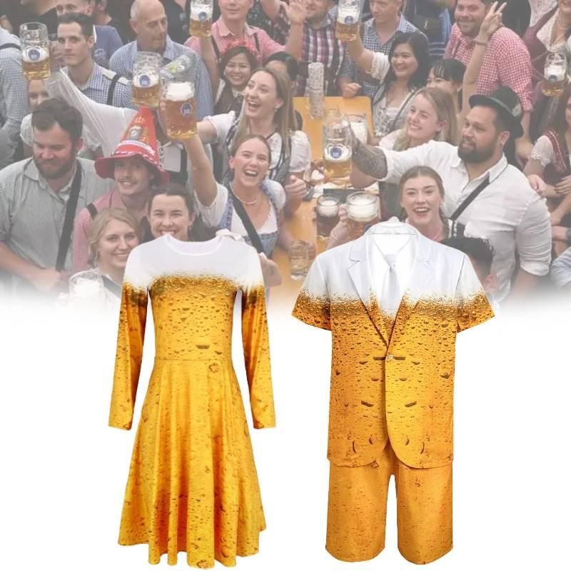 Oktoberfest Stylish Cosplay Suit For Men With Comfortable Polyester Fabric Ideal For Halloween