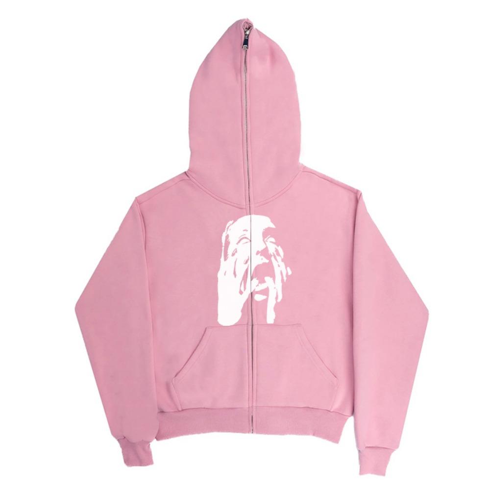 Y2K Hooded Sweatshirt Harajuku Vintage Graphic Print Punk Hoodie Sweatshirts Hip Hop Streetwear Oversized Rock Goth Pullover Top