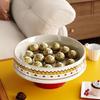Large Capacity Dried Fruit Plate Plastic Fruit Serving Tray  Tea Table