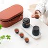 Woding Minimalist Ceramic Tea Set Gift with Travel Bag