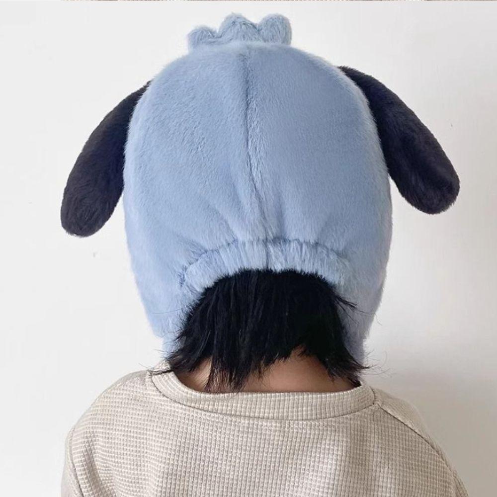 Warm Baby Knitted Cap Soft Fluffy Warm Hat New Ear Protection Cap
