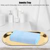 5pcs Stainless Steel Oval Shaped Towel Tray Cosmetics Jewelry Storage Tray Dish Plate OrganizerGold