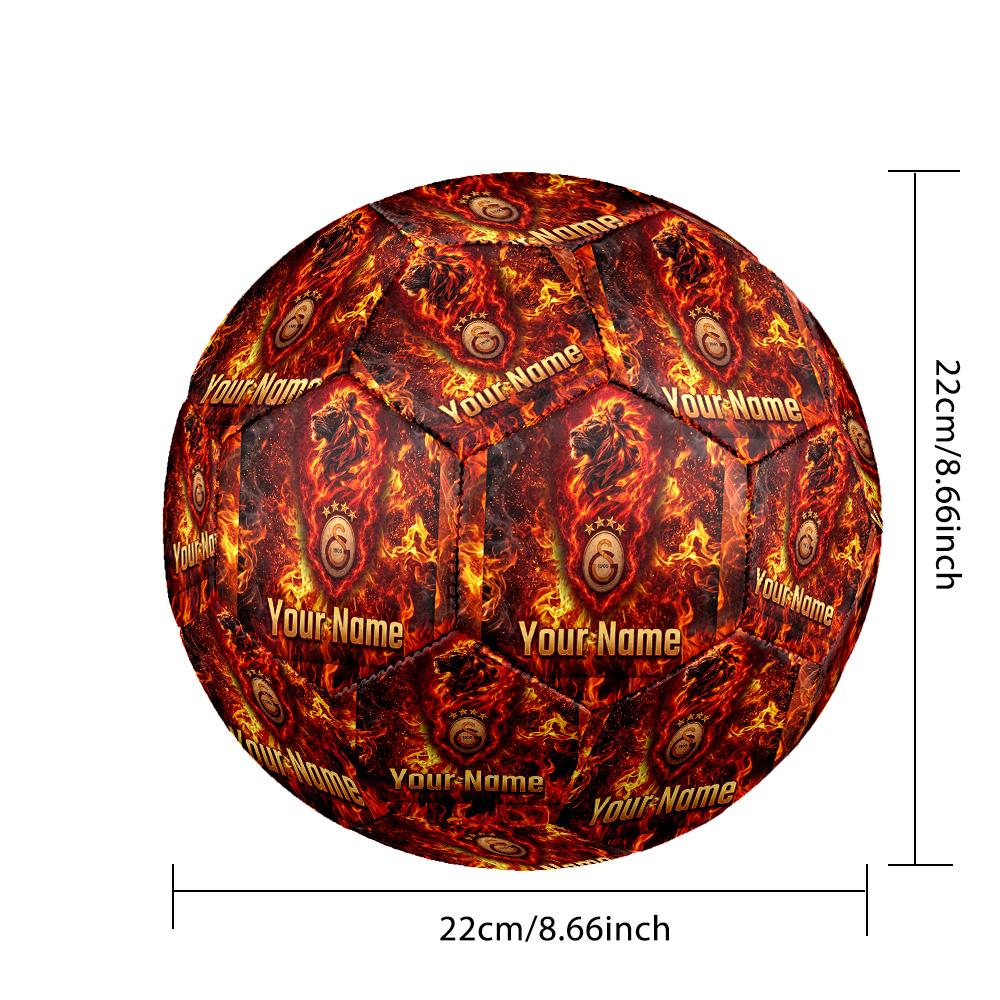 Personalized Size 5 Football Galatasaray FC Pattern Outdoor Game Sports Ball Gift