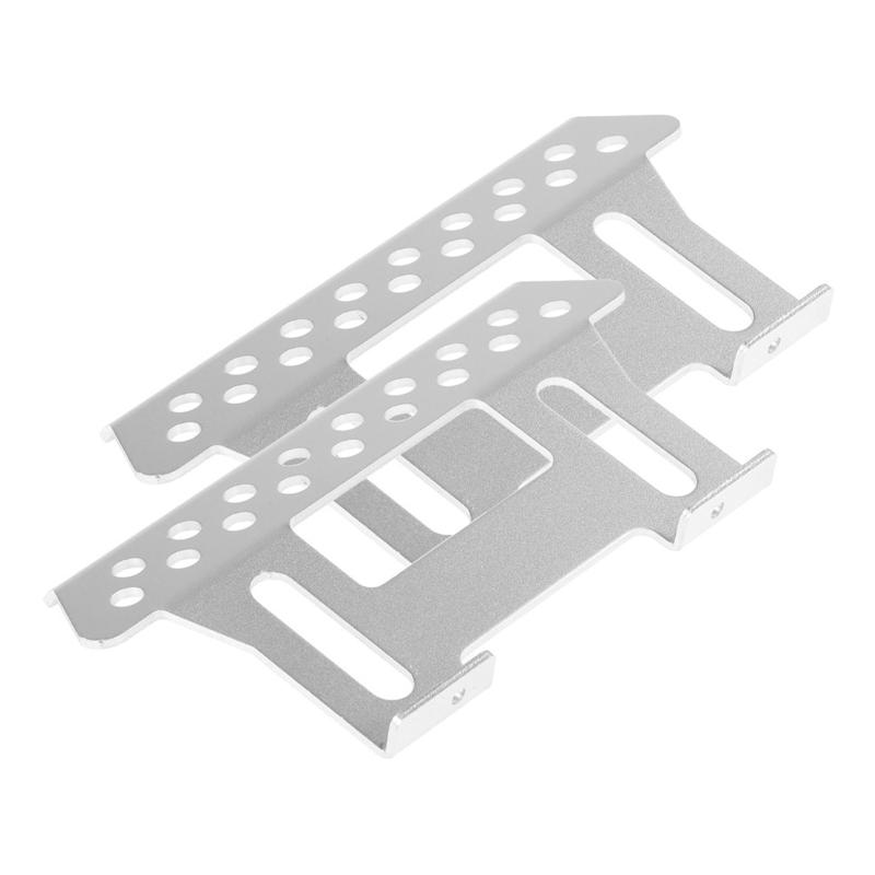 2Pcs Side Pedal Plates Step Running Boards Foot Plate for 1/10 Axial SCX10 RC Crawler Car Upgrades Parts Body for Shell