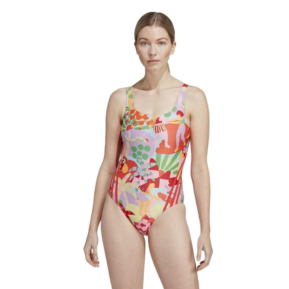 Adidas Womens/Ladies Graphic Farm Printed One Piece Swimsuit
