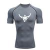 Men's Sports T-shirt Training Compression Workout  Athletic Tees Gym Running Stretchy Moisture-Wicking Stretchy Fabric Comfortable Fitness Suit