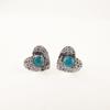 Apatite Gemstone 925 Silver Stud Post Mother Gift Elegant Boho Earrings Jewelry EE-143-11