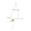 Seagull Mobile, Seagull Ceiling Hanging Decor, Wood Soaring Seagulls Drop, for Indoor Outdoor