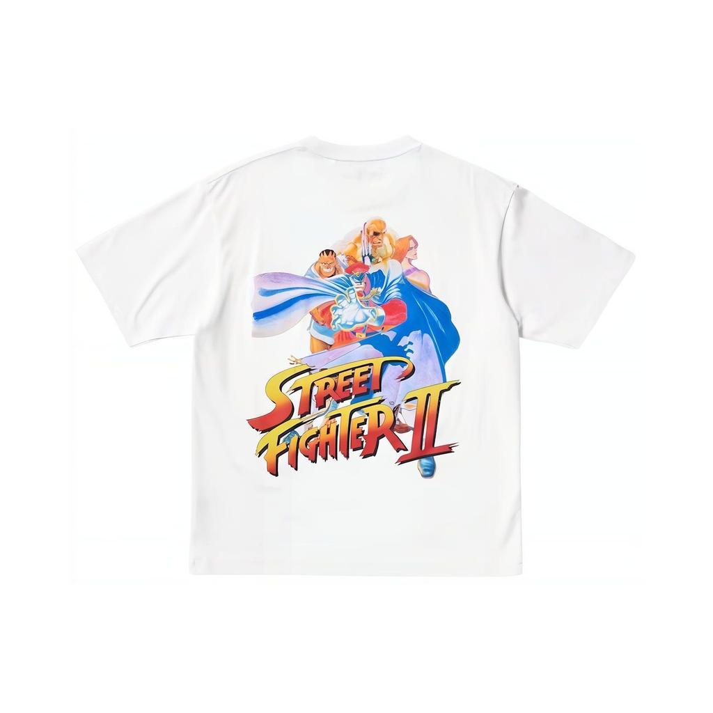 Uniqlo × Kosuke Kawamura x Capcom Collaborazione SS24 Stampa Grafica Gioco T-shirt a Maniche Corte Unisex Top Bianco 466092-00