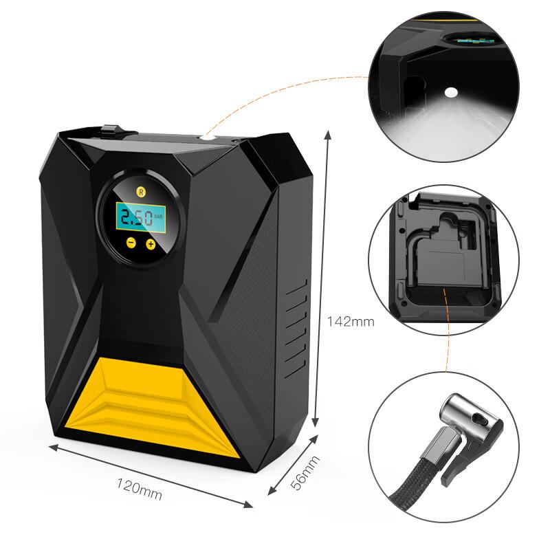 Portable 12V Car Tire Inflator with Digital Display