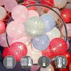 USB LED Cotton Ball String Lights - Christmas Holiday Starry Sky Decorative Flashing Lights