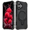 Applicable to Apple 17Pro mobile phone protective case, anti-drop at four corners, enhanced magnetic attraction, wireless charging, three-proof
