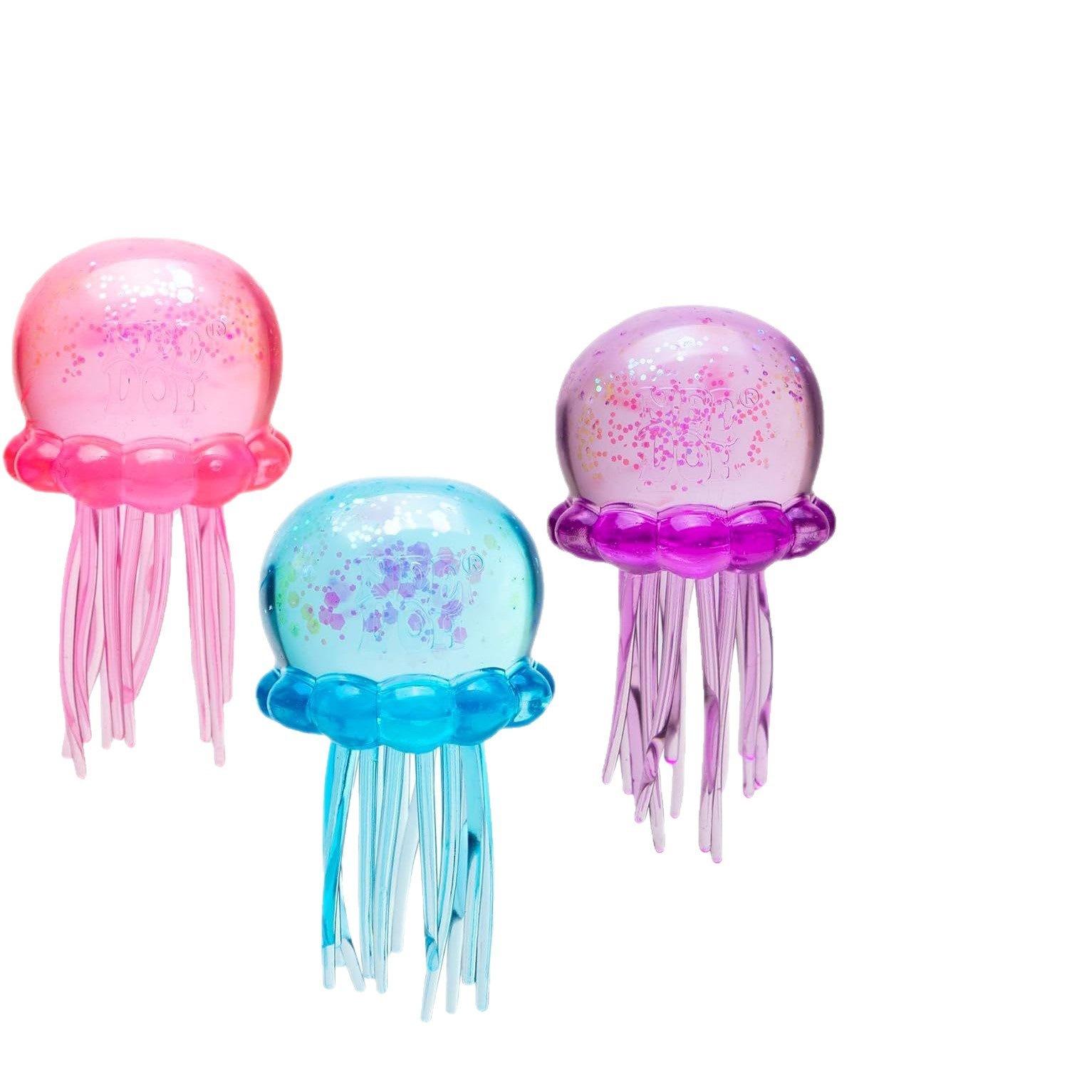 

Jellyfish Squishy Toy – Realistic Octopus TPR Soft Rubber Stress Ball, Maltose Gel Fidget for Anxiety, Slow Rise Decompression світло-сірого кольору
