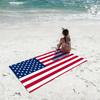 Flagge Amerikanische USA Handtuch Weich Leicht Anti-Sand Großes Strandhandtuch Schnelltrocknend Bad Sport Familie