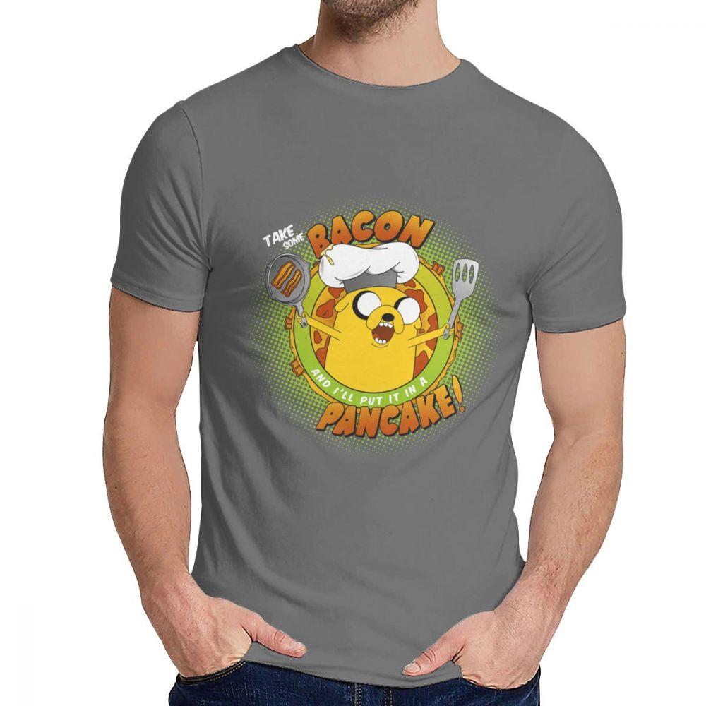 Anime Bacon Pancake Song Tee Shirt Casual O Neck Popular Man S Retro Great Classic S