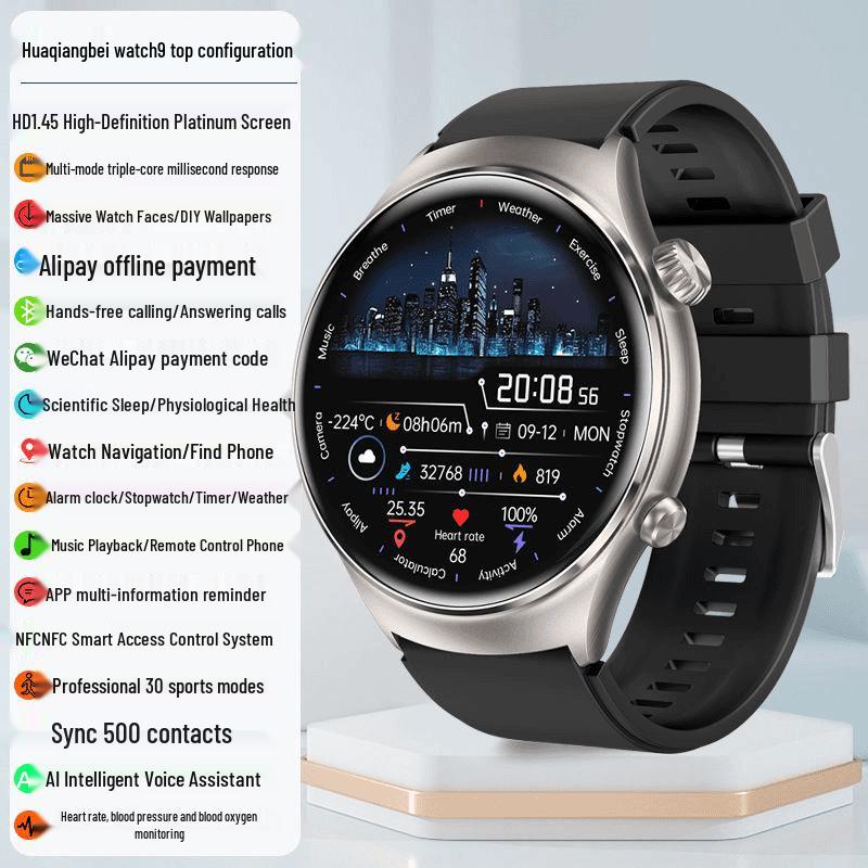 

2025 GT3pro Smartwatch: Top-tier Black Tech with Call Function and Pedometer