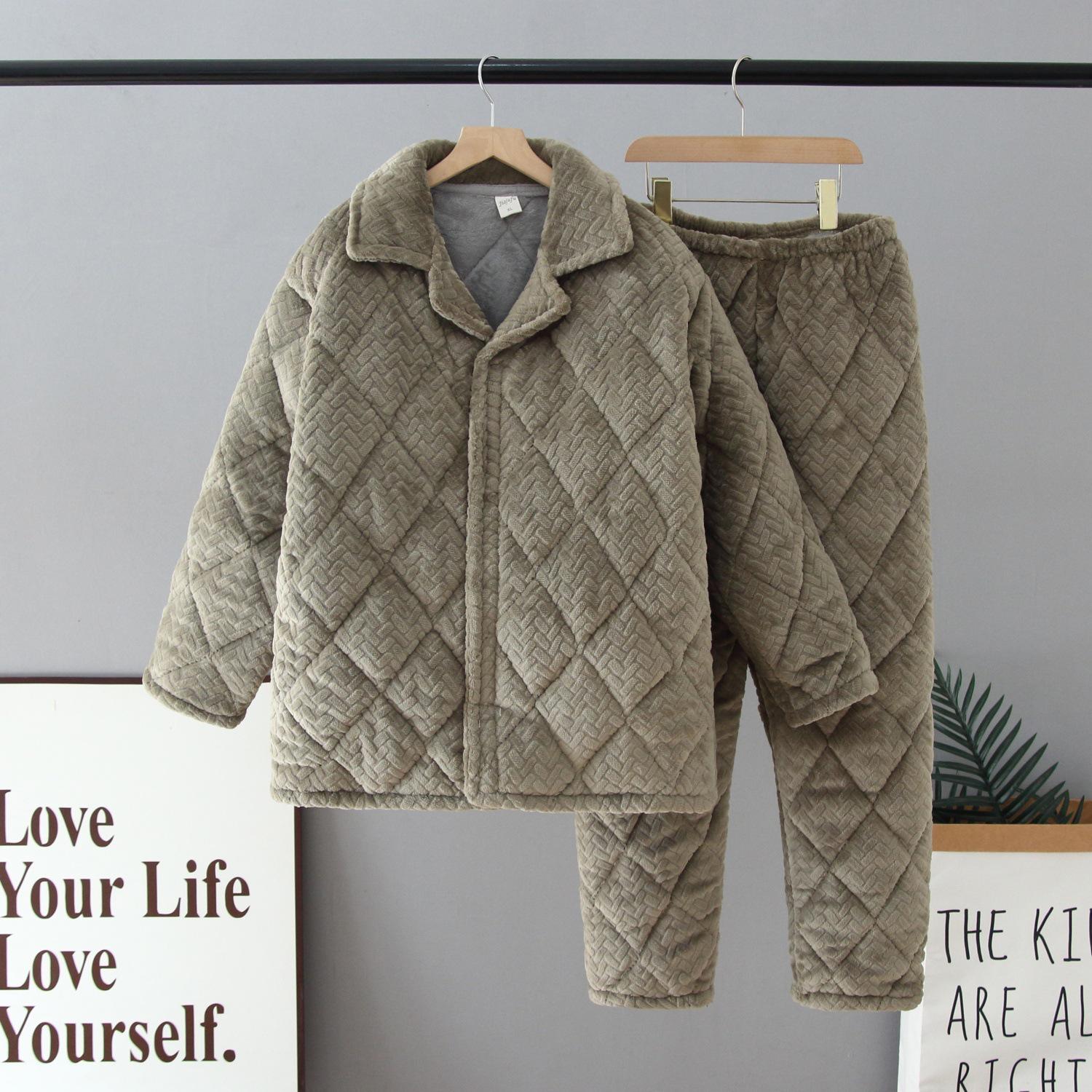 

Комплект из зимней хлопковой куртки и пижамы из кораллового флиса для заключенных 2X Large