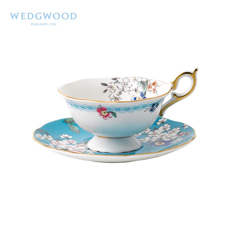 Wedgwood Wandering Wonderland Apple Blossom Teacup & Saucer Set