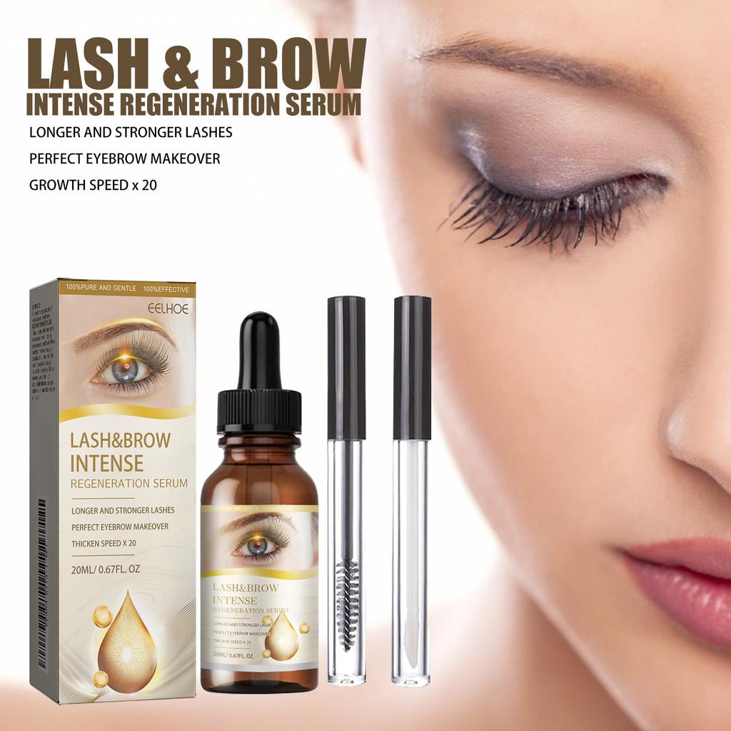 Gentle and Traceless Eyelash Liquid, with Long, Curly and Beautiful Eyelashes. Moisturizing Eyebrows with Dark and Dense Eyelash Liquid