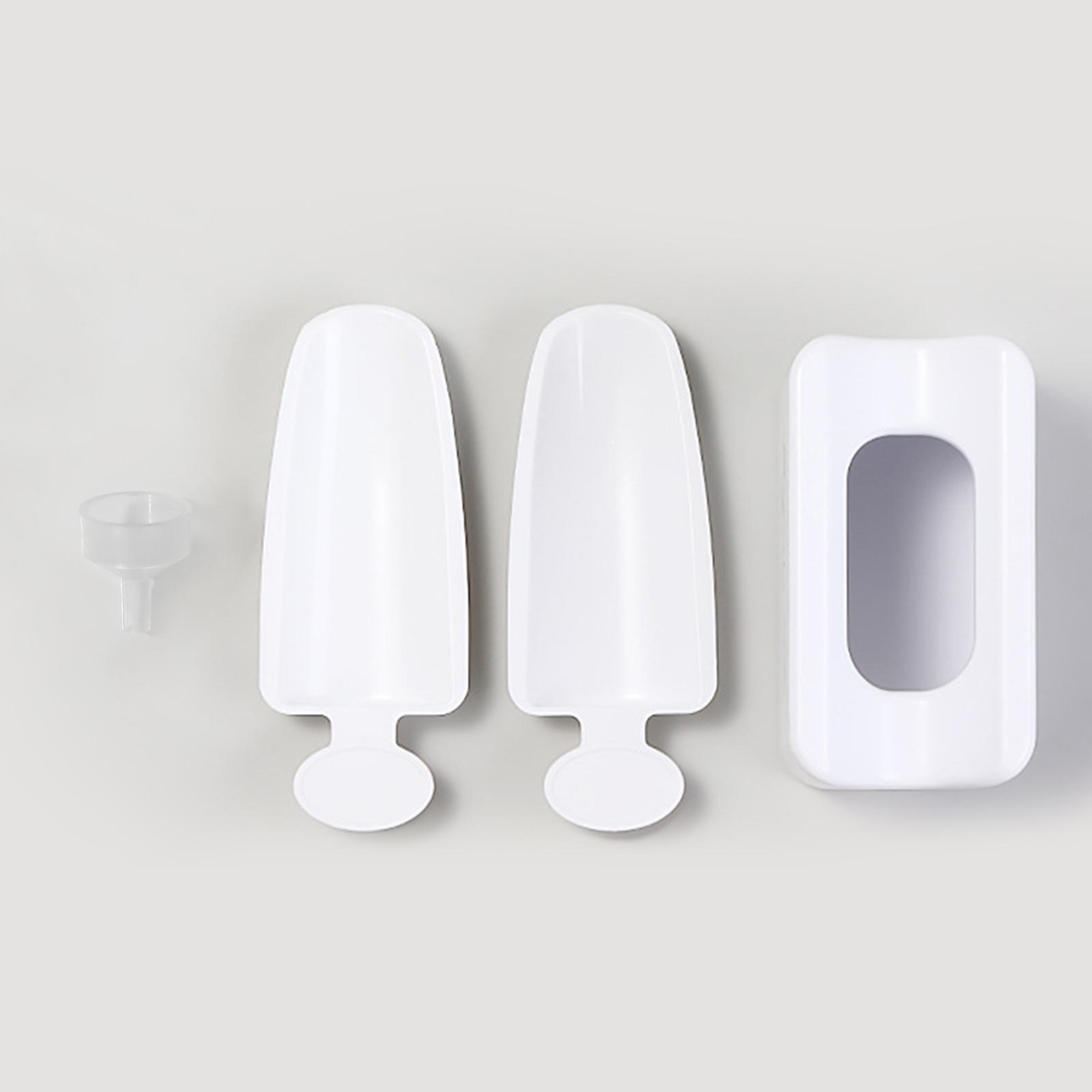 Двухслойная коробка для сбора и переработки пудры-глиттера для ногтей пылесборник контейнер-органайзер для пайеток и страз маникюрный кейс для хранения инструмент для ногтей белый 990₽