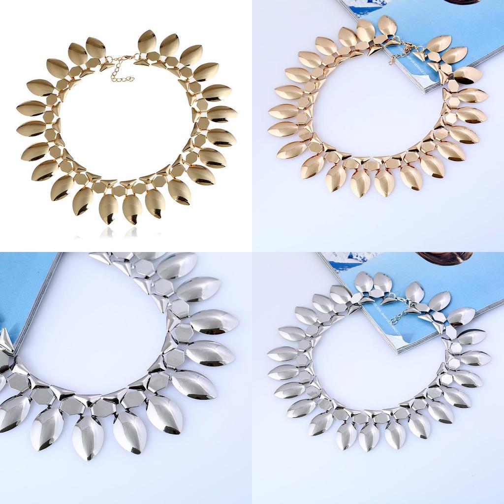 Unisex Leaf Pendant Necklace With Metal Texture And Elegant Design For Daily Use