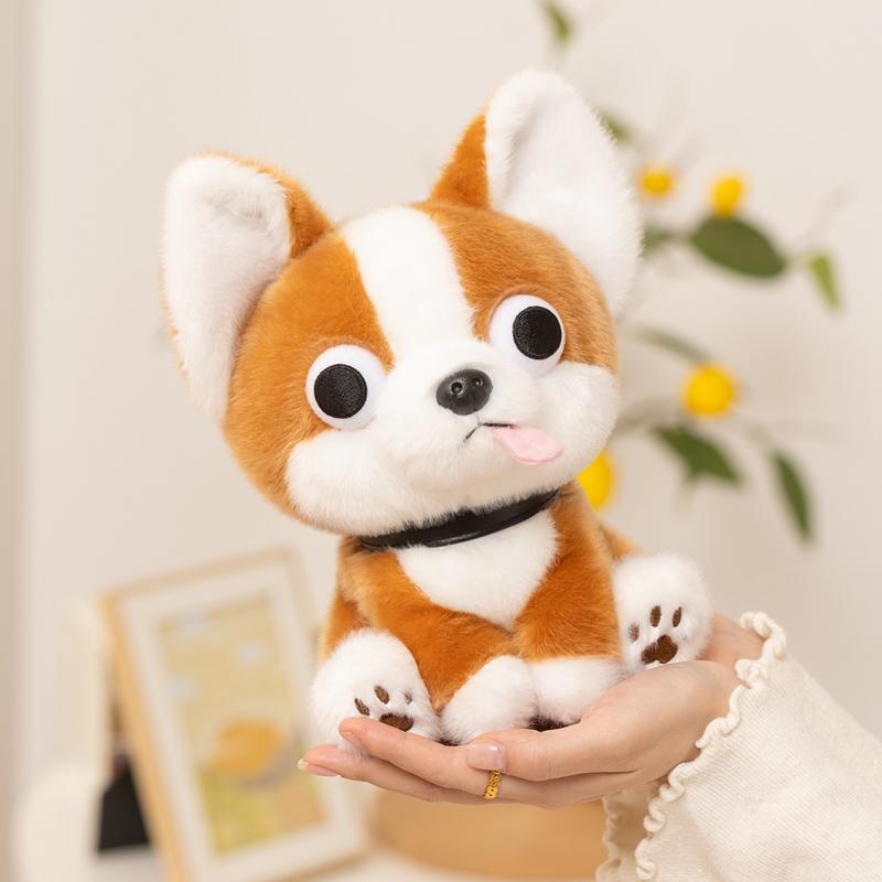 Große Augen Chihuahua Plüschtiere Zimmerdeko Kuscheltiere Welpen Plüsch Lustige Cartoon Kuscheltier Hundepuppe Kinder Weihnachten Geburtstagsgeschenke