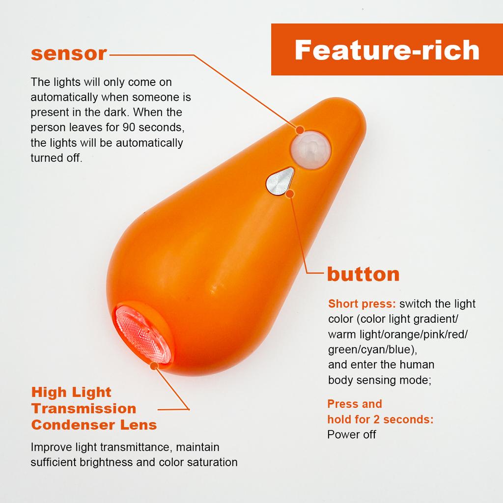 7Color RGB Toilet Night Light Motion Sensor Light Toilet Bowl Light Changing For Bathroom Decoration LED Rechargeable LED Light