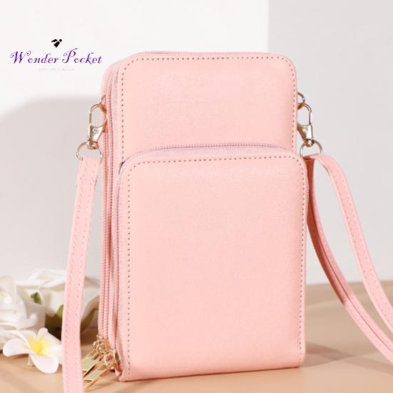 

Женская сумка большой емкости, многофункциональная сумка через плечо, одноцветная сумка для телефона