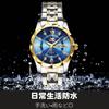 Stylish quartz watch for featuring a day and date round 30mm stainless diamond and water resistance women's commuting, calendar, display, face,