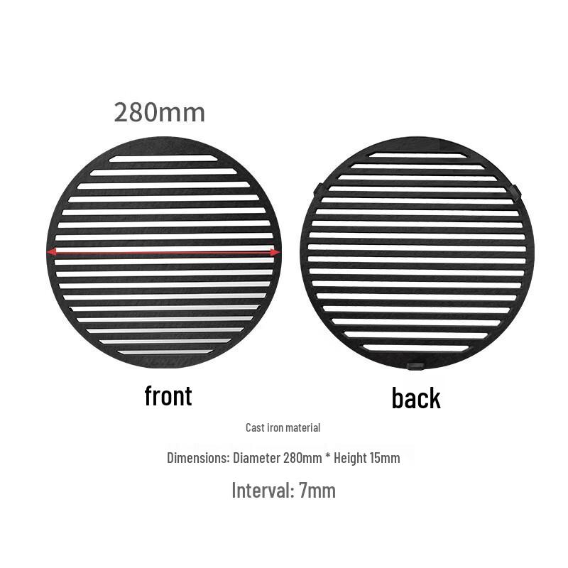 ZISIZ Cast Iron Grill Pan