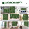 Artificial Leaf Hedge Screen Privacy Fence Panel for Garden Outdoor Indoor Decor 3M x 1M Light Green and Dark Green