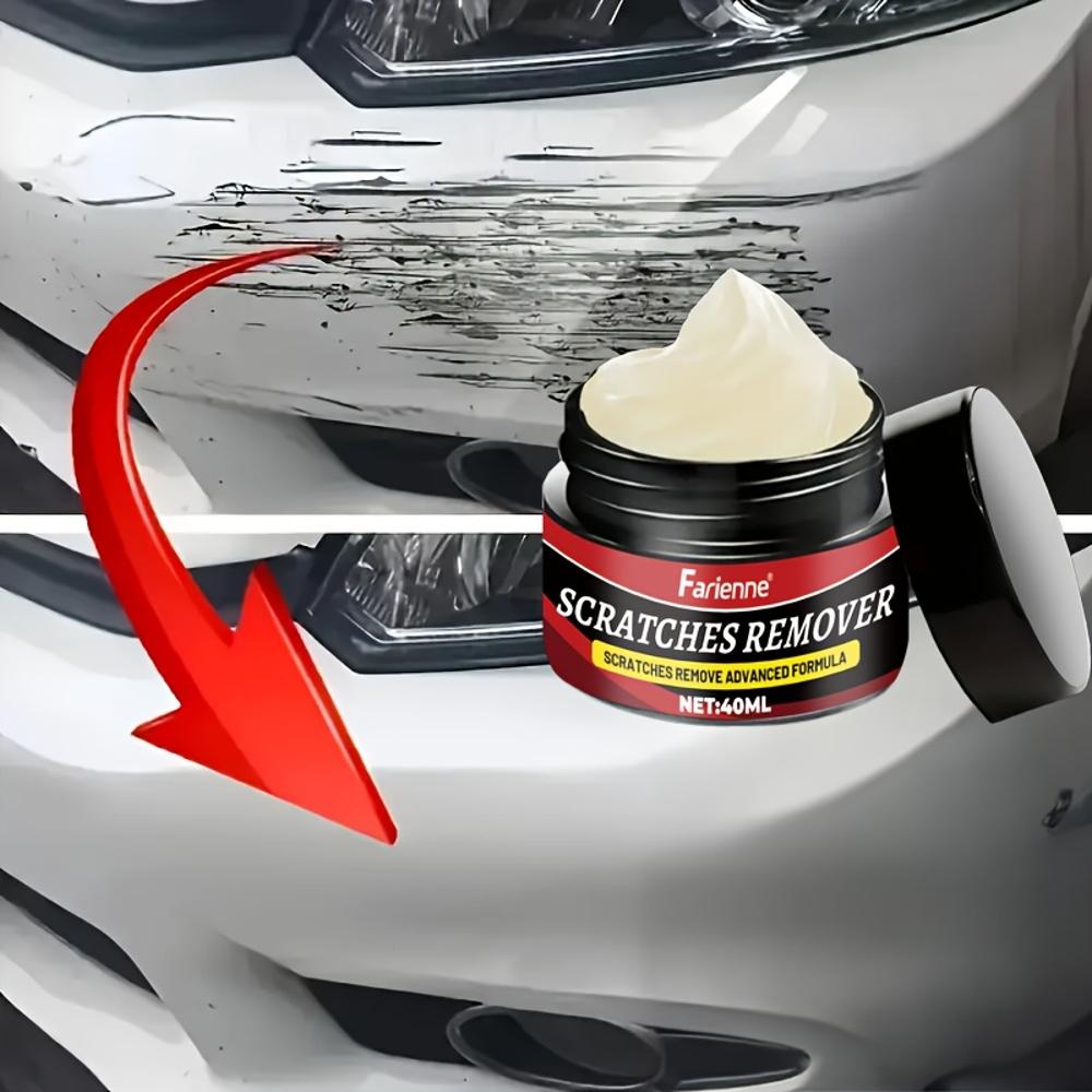 Nano Gloss Scratch Repair Wax with Sponge – Swirl Remover & Clay Scratch Repair Kit – Safe for All Paint Colors, PVC Material, C