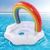 Baby Swimming Float Rainbow Inflatable Children Swimming Ring with Safety Float Seat