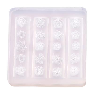 Florales 3D Nail Art Silikonform für stilvolle und filigrane Designs Professionelle Nagelform Nagelzubehör für Maniküristen