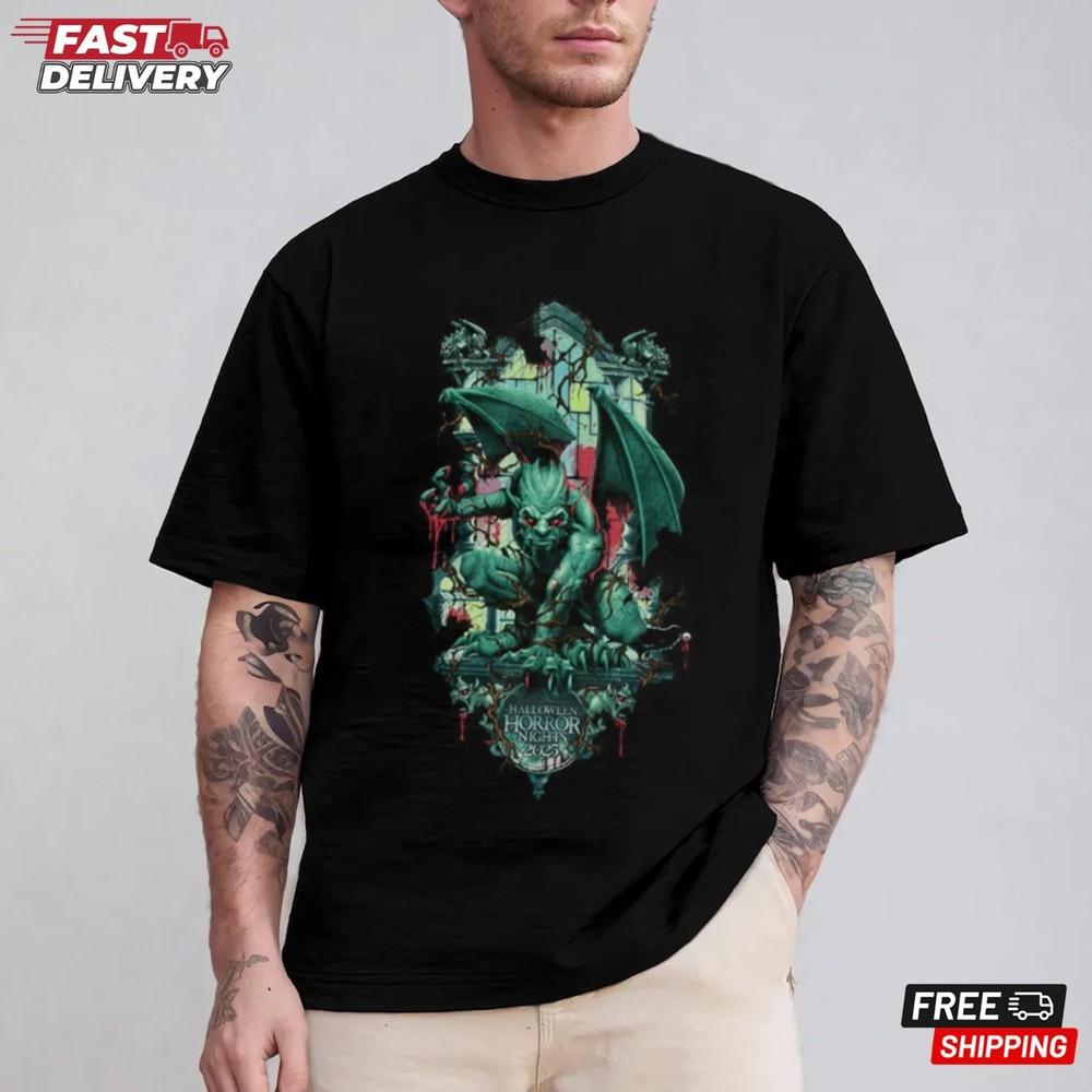 Halloween Horror Nights 2025 Logo T-Shirt, Halloween Gift Shirt Unisex T-Shirt L