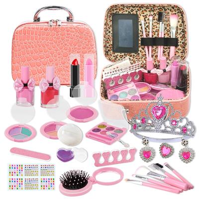 OTONOPI Makeup Cosmetics Set for Elementary School Pretend Play Authentic Cosmetics Ages and Stylish Gift Set, 31-Piece Kids' Girls, Students, Toy,